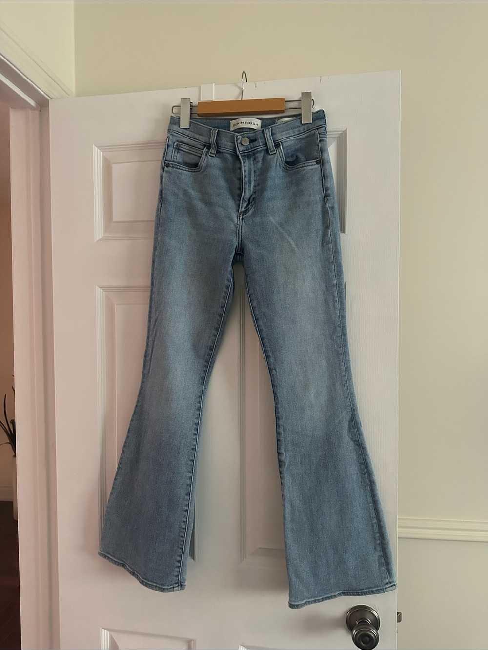 High-Rise Denim Forum Flare Jeans - Women's